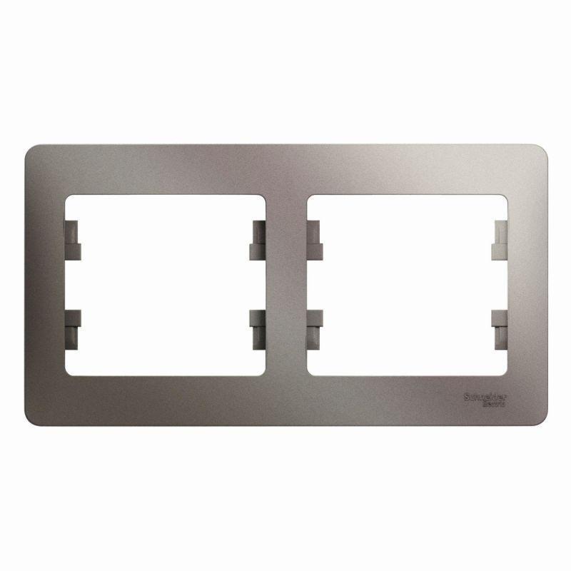 Рамка 2-постовая Systeme Electric Glossa платина GSL001202