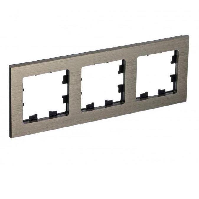 Рамка 3-постовая Systeme Electric AtlasDesign Nature Латунь ATN312203