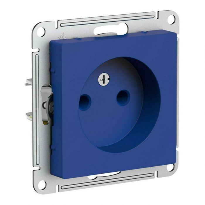 Розетка 2К Systeme Electric AtlasDesign 16A 250V аквамарин ATN001141