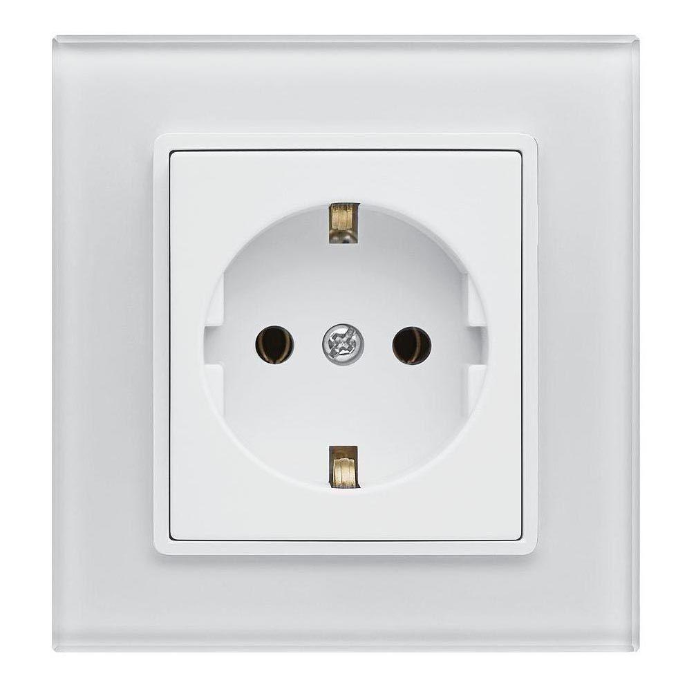 Розетка 2P+E Vesta-Electric Exclusive White белый FRZ00040004BEL
