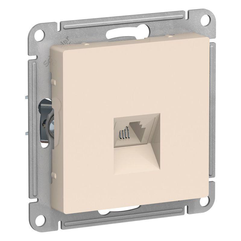 Розетка телефонная RJ11 Systeme Electric AtlasDesign бежевая ATN000281