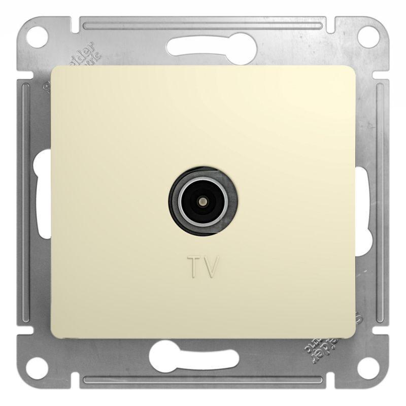 ТВ-розетка Systeme Electric Glossa бежевая GSL000293