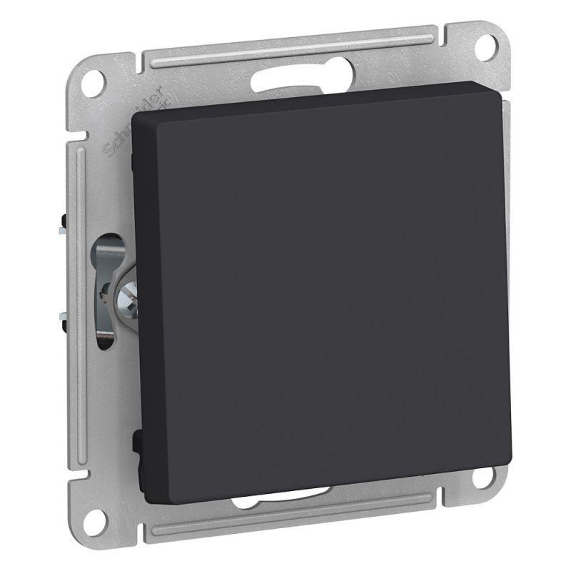 Выключатель одноклавишный Systeme Electric AtlasDesign 10A 250V карбон ATN001011