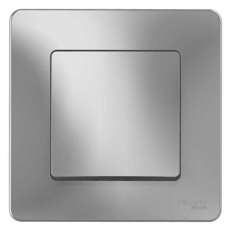 Выключатель одноклавишный Systeme Electric Blanca 10A 250V алюминий BLNVS010103