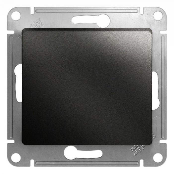 Выключатель одноклавишный Systeme Electric Glossa 10A 250V антрацит GSL000711
