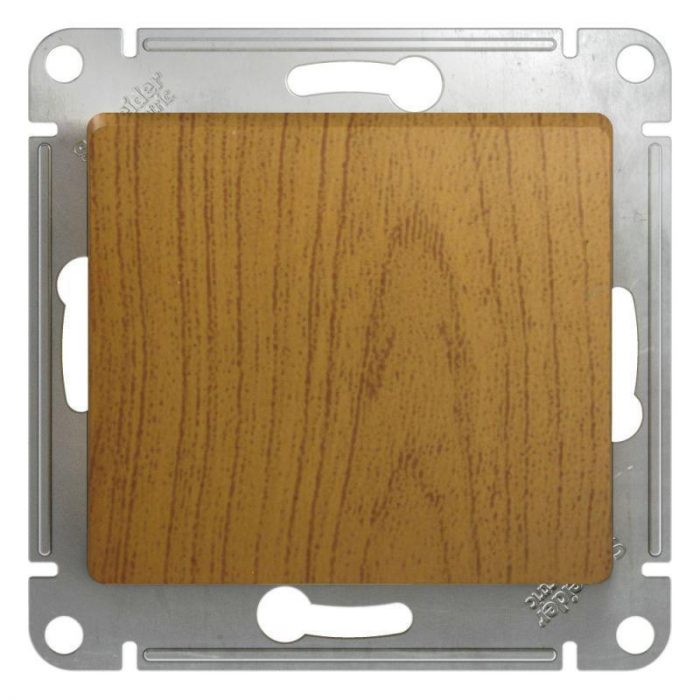 Выключатель одноклавишный Systeme Electric Glossa 10A 250V дуб GSL000511