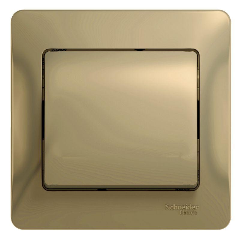 Выключатель одноклавишный Systeme Electric Glossa 10A 250V титан GSL000412