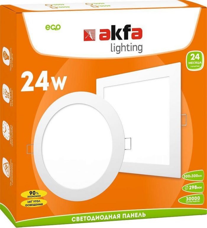 Встраиваемая светодиодная панель Akfa Lighting AK-LPR FLLPR00000024 — изображение 2