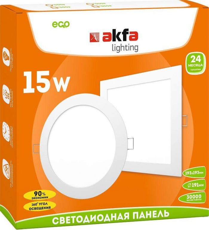 Встраиваемая светодиодная панель Akfa Lighting AK-LPS FLLPS150065A — изображение 2