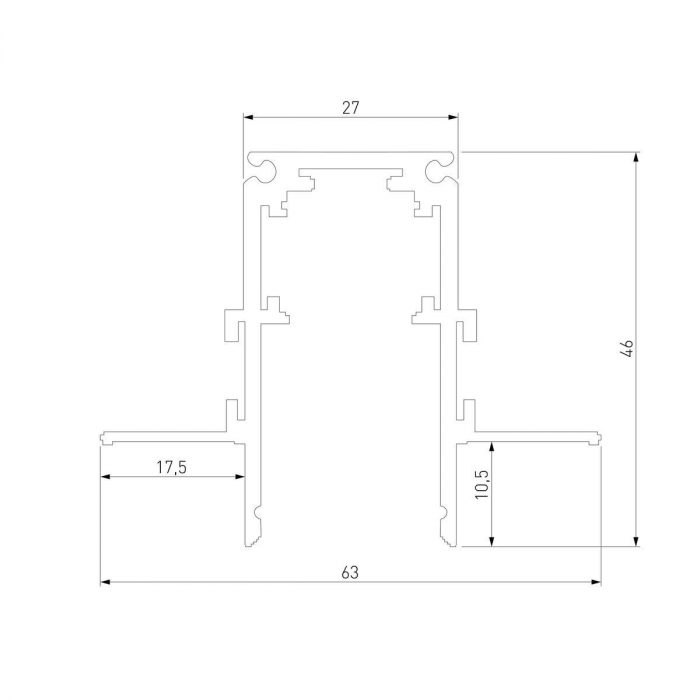 Встраиваемый шинопровод Elektrostandard Slim Magnetic 85210/00 a067503 — изображение 2