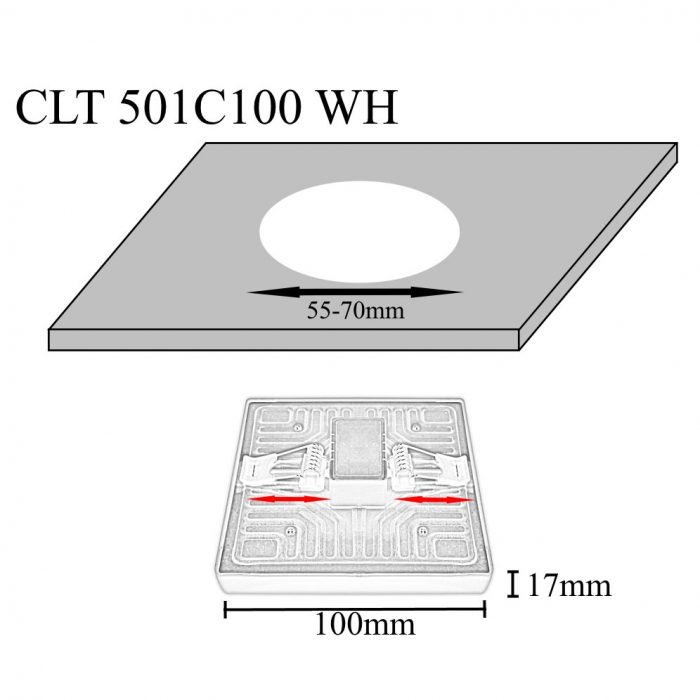 Встраиваемый светодиодный светильник Crystal Lux CLT 501C100 WH — изображение 3